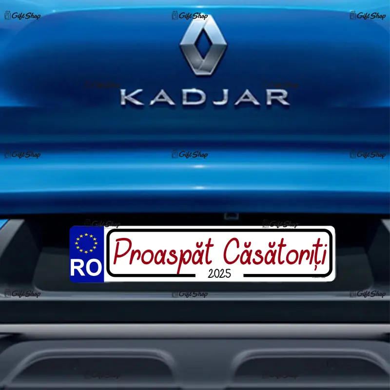 Proaspat casatoriti, indicator masina, dimensiune 200x60 mm